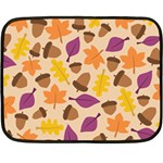 Acorn Pattern Fleece Blanket (Mini) 35 x27  Blanket
