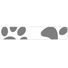 Pets Footprints Large Flano Scarf  by Hansue