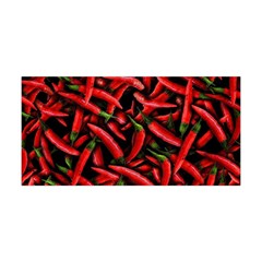 Red Chili Peppers Pattern Yoga Headband by bloomingvinedesign