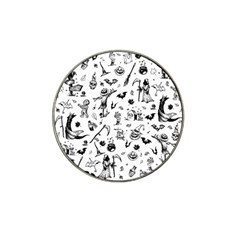 Halloween Pattern Hat Clip Ball Marker (4 Pack) by Valentinaart
