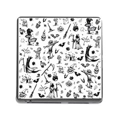 Halloween Pattern Memory Card Reader (square 5 Slot) by Valentinaart