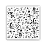 Halloween pattern Memory Card Reader (Square) Front
