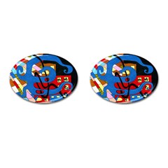 Creativeness Art Illustration Cufflinks (oval) by Sapixe
