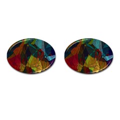 Background Color Template Abstract Cufflinks (oval) by Sapixe