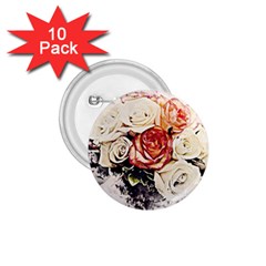 Flowers Background Wallpaper Art 1 75  Buttons (10 Pack) by Sapixe