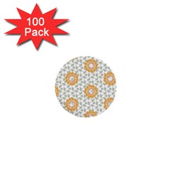 Stamping Pattern Fashion Background 1  Mini Buttons (100 Pack)  by Sapixe