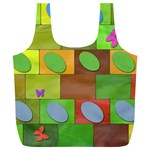 Easter Egg Happy Easter Colorful Full Print Recycle Bag (XL) Front