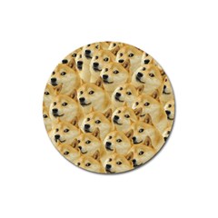 Doge Meme Doggo Kekistan Funny Pattern Magnet 3  (round) by snek