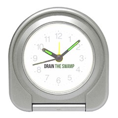 Drain The Swamp Maga Green And Gray Travel Alarm Clock by snek
