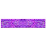 Hot Pink And Purple Abstract Branch Pattern Small Flano Scarf Back