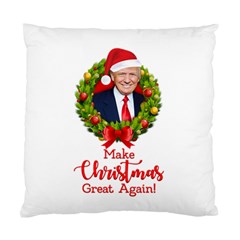 Make Christmas Great Again With Trump Face Maga Standard Cushion Case (one Side) by snek