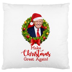 Make Christmas Great Again With Trump Face Maga Standard Flano Cushion Case (two Sides) by snek