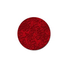 Christmas Background Red Star Golf Ball Marker (4 Pack) by Simbadda