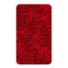 Christmas Background Red Star Memory Card Reader (rectangular) by Simbadda