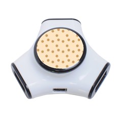 Pattern Gingerbread Star 3-port Usb Hub by Simbadda