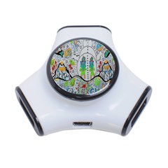 Supersonic Volcano Snowman 3-port Usb Hub by chellerayartisans