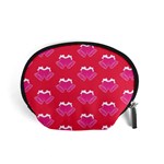 Christmas Red Pattern Reasons Accessory Pouch (Small) Front