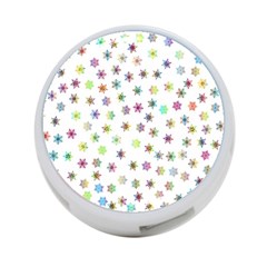 Snowflakes Snow Winter Ice Cold 4-port Usb Hub (two Sides) by Wegoenart