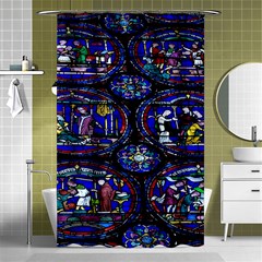 Church Window Canterbury Shower Curtain 48  X 72  (small)  by Wegoenart
