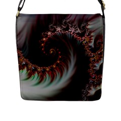 Digital Fractal Fractals Fantasy Flap Closure Messenger Bag (l) by Wegoenart