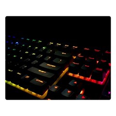 Keyboard Led Technology Double Sided Flano Blanket (large)  by Wegoenart