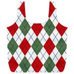 Red Green White Argyle Navy Full Print Recycle Bag (XL) Front