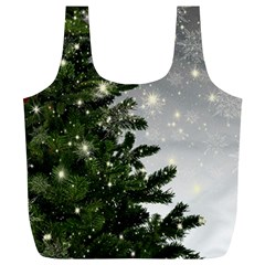 Christmas Fir Tree Mockup Star Full Print Recycle Bag (xl) by Wegoenart