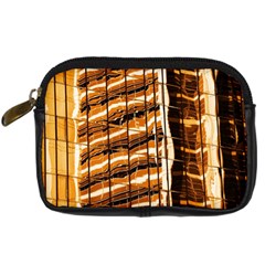Abstract Architecture Background Digital Camera Leather Case by Wegoenart