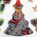Fractal Artwork Design Pattern Christmas Tree Ornament (Two Sides) Back