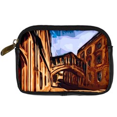 Street Architecture Building Digital Camera Leather Case by Pakrebo