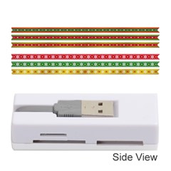 Christmas Ribbons Christmas Gold Memory Card Reader (stick) by Pakrebo