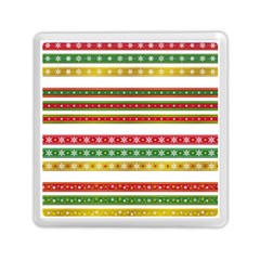 Christmas Ribbons Christmas Gold Memory Card Reader (square) by Pakrebo
