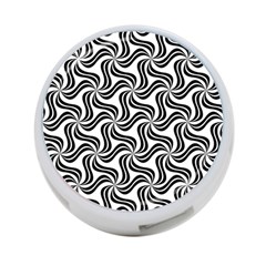 Soft Pattern Repeat Monochrome 4-port Usb Hub (two Sides) by Pakrebo