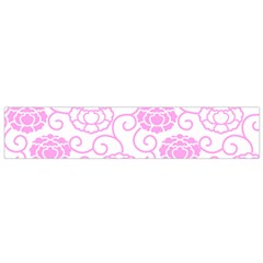 Peony Asia Spring Flowers Natural Small Flano Scarf by Pakrebo