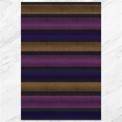 Stripes Pink Yellow Purple Grey Canvas 12  X 18  by BrightVibesDesign