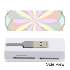 Flower Stained Glass Window Symmetry Memory Card Reader (stick) by Pakrebo