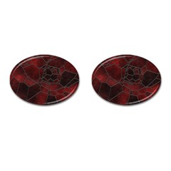 Mosaic Glass Glass Mosaic Colorful Cufflinks (oval) by Pakrebo