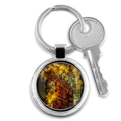 Flat Iron Building Architecture Key Chains (round)  by Pakrebo