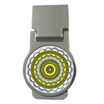 Mandala Pattern Round Ethnic Money Clips (Round)  Front