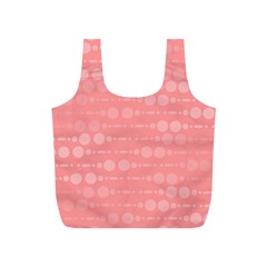 Background Polka Dots Pink Full Print Recycle Bag (s) by Mariart