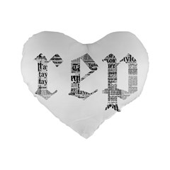 Taylor Swift Standard 16  Premium Flano Heart Shape Cushions by taylorswift
