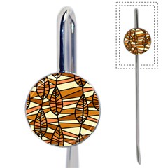 Autumn Leaf Mosaic Seamless Book Mark by Pakrebo