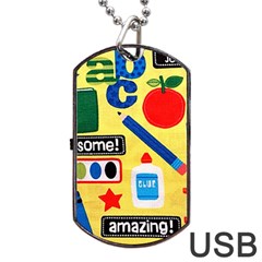 Fabric Cloth Textile Clothing Dog Tag Usb Flash (two Sides) by Pakrebo