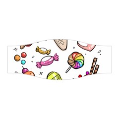 Doodle Cartoon Drawn Cone Food Stretchable Headband by Pakrebo