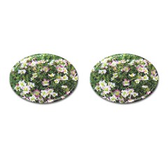 Mosaic Structure Pattern Background Cufflinks (oval) by Pakrebo
