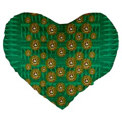 Elf Juice Large 19  Premium Heart Shape Cushions by pepitasart
