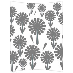 Zappwaits Flowers Black Back Support Cushion by zappwaits
