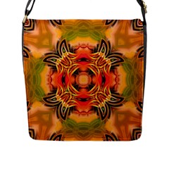 Fractals Graphic Fantasy Colorful Flap Closure Messenger Bag (l) by Pakrebo