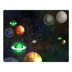 Galactic Double Sided Flano Blanket (large)  by WensdaiAmbrose