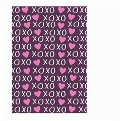 Xo Valentines Day Pattern Large Garden Flag (two Sides) by Valentinaart